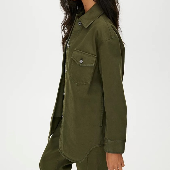 ✨HOST PICK✨ Aritzia Wilfred Free Denim Utility Ganna Jacket - GD Fatigue - Picture 2 of 8